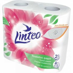 Toaletní papír 2vr. Linteo 4 role