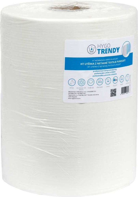 TRENDY utěrka z netkané textilie Puresoft bílá