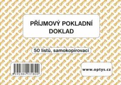 Příjmový pokladní doklad Optys 1318