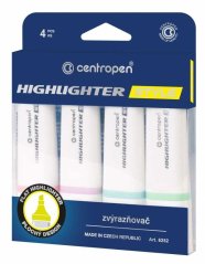 Zvýrazňovač Highlighter Style 6252 Pastel 4 barvy