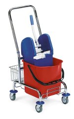 Úklidový vozík jednokbelíkový chrom Clarol
