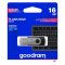 Goodram USB flash disk, USB 3.0, 16GB, UTS3, černý, s otočnou krytkou
