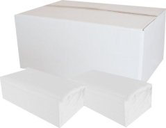 Ručník papírový skládaný Z-Z 2vr.bílý celulóza 3000ks H3