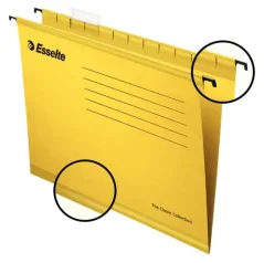 Esselte závěsné desky Classic Collection žluté