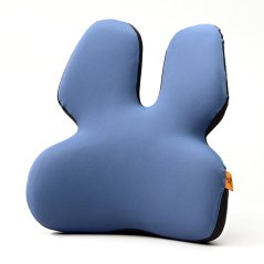 Bederní opěrka, ergonomická, modrošedá, paměťová pěna
