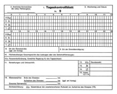 Kontrollbuch A5 kontrolní knížka řidiče 38 listů Optys
