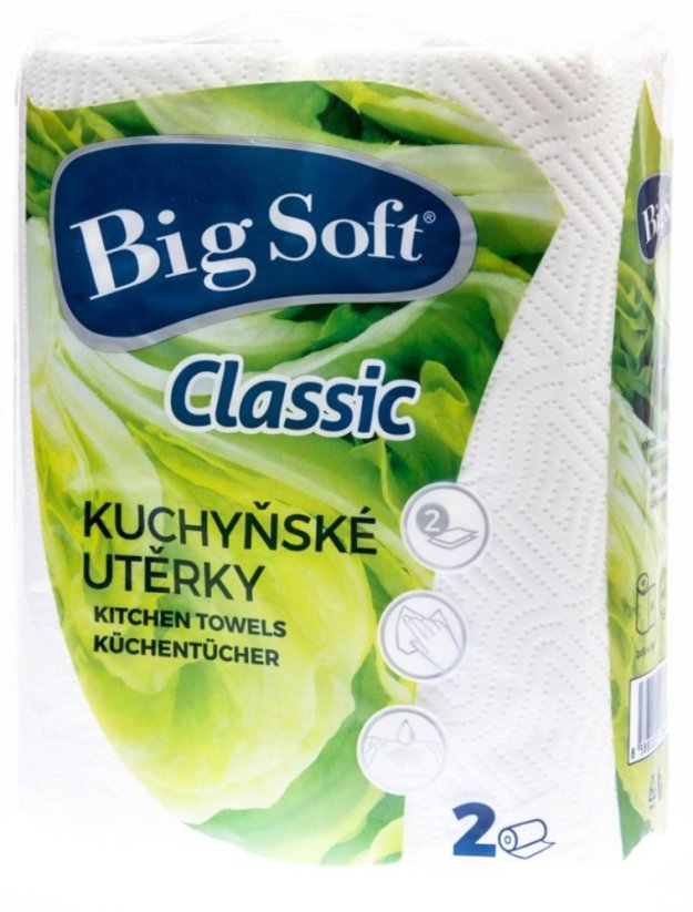 Kuchyňská utěrka na roli 2ks