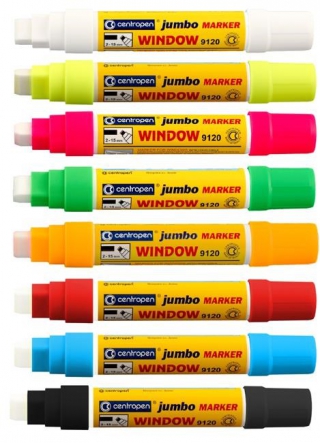Popisovač křídový Jumbo 9120 na sklo