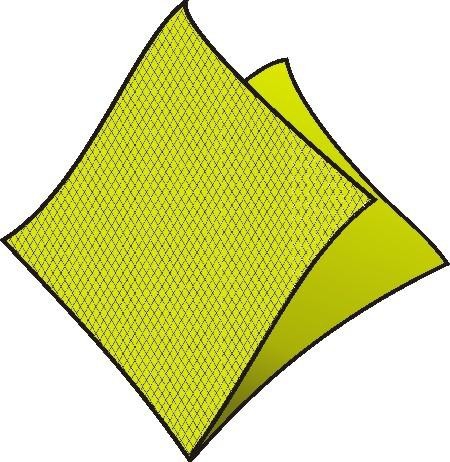 Ubrousky 2vr. 33x33 žlutozelené