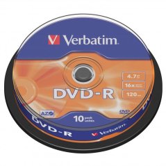 Disk CD DVD-R 4.7GB Verbatim 16x 10pack spindle