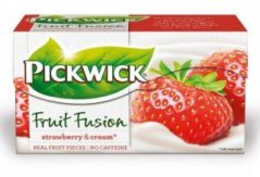 Čaj Pickwick ovocný Jahody se smetanou 20x2g