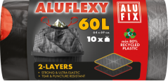 Sáčky do koše zatahovací 60l /10ks Alufix-64x69 cm pevné