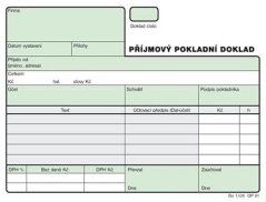 Příjmový PD A6 2x50listů nečísl. OPT1091
