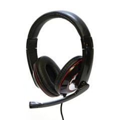 Sluchátka s mikrofonem HL-01, černá, USB