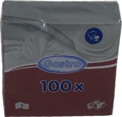 Ubrousky 1vr.33x33 bordo /100ks