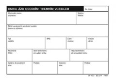 Kniha jízd osobním a firemním vozidlem A6 OPT1172