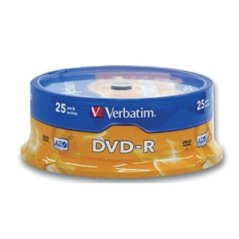 Disk CD DVD-R 4.7GB Verbatim 16x 25pack spindle