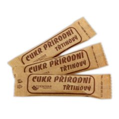 Cukr porcovaný třtinový tmavý 400ks x 5g