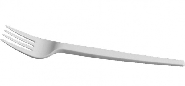 Vidlička plastová bílá 18,5cm 50ks