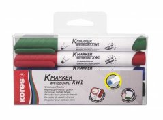 Popisovač na bílé tabule Kores K-marker 3mm 4ks