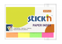 Lepí bloček záložka Hopax 50x20 mm mix neon barev