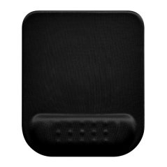 Podložka pod myš a zápěstí, Powerton Ergoline Dark Edition, ergonomická, černá, pěnová