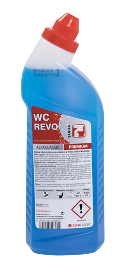 WC Revo Premium gel 750ml modrý čistící prostředek na toalety