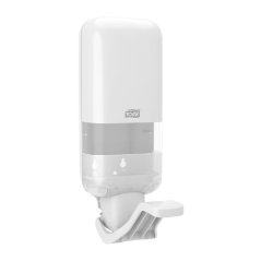 Tork 564100 zásobník na mýdla a dezinfekční prostředky s loketní pákou, bílý