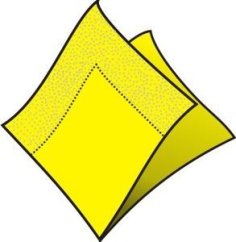 Ubrousky 2vr.33x33 žluté