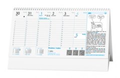 Stolní Plánovací daňový kalendář s angličtinou